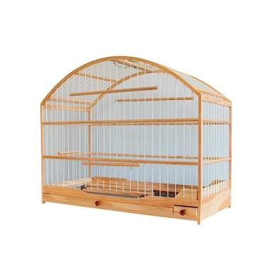 Imagem de Gaiola Quadrada, Para Passarinho, Trinca Ferro, em Madeira, Coxo Baixo Rossa, Natural