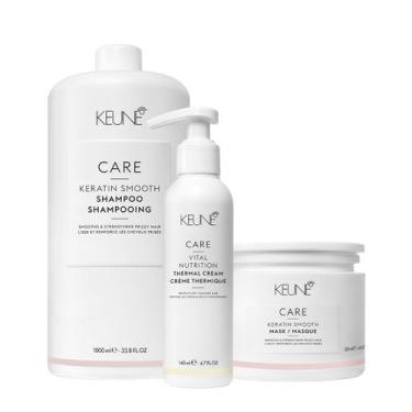 Imagem de Kit Keune Care Keratin Smooth Shampoo Litro Máscara E Vital Nutrition