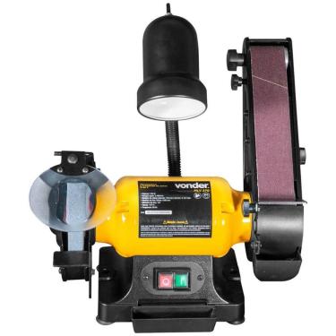 Imagem de Motoesmeril E Lixadeira De Cinta Bancada 2 Em 1 MLV370 220V Esmerilhadeira Vonder