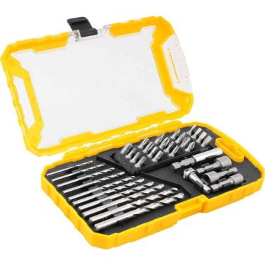 Imagem de Jogo de bits brocas e soquetes com 35 peças VONDER