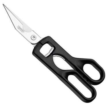 Imagem de Tesoura Trinchante Inox 9` Cortar Frango Carne Tramontina Supercort Cozinha Multiuso Onix