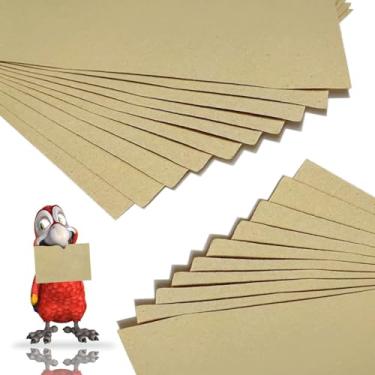 Imagem de Uifrmely 30 Pcs Gravel Liner Paper for Bird Cage, 11 x 17 inch Birdcage Liner Bedding Calcium Paper Special for Bird Cage in Sea Sand Pick Your Size (30 Pack)