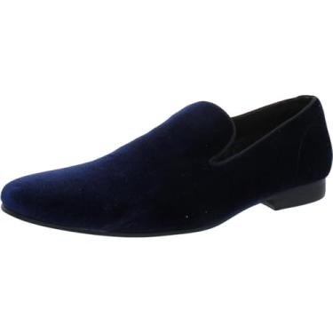 Imagem de Steve Madden Mocassim masculino Laight, Veludo azul, 44