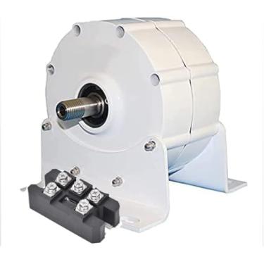 Imagem de Gerador de ímã permanente sem engrenagem de 9000W 110V/220V Geradores de alternador CA de baixa velocidade com uso de base para turbina eólica Turbina de água (com retificador), 12v