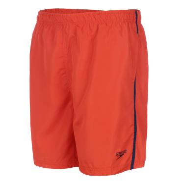 Imagem de Bermuda Masculina, Speedo, Basic Tape, Microfibra com faixa Lateral Contrastante e Sunga Interna, tamanho GG - Laranja/Azul