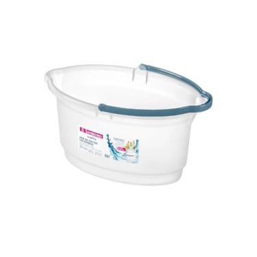 Imagem de Balde Oval Plástico P/ Rodo14 Litros com Bico Alça Limpeza - Sanremo SR237