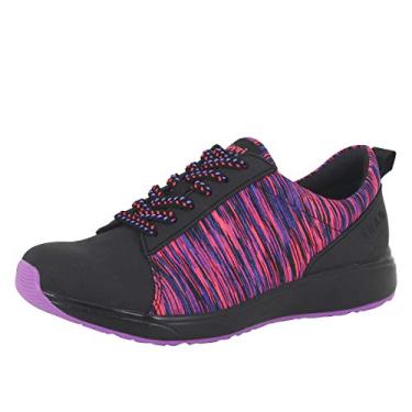 Imagem de Tênis de caminhada feminino TRAQ BY ALEGRIA Qest Smart, Black Multi, 5