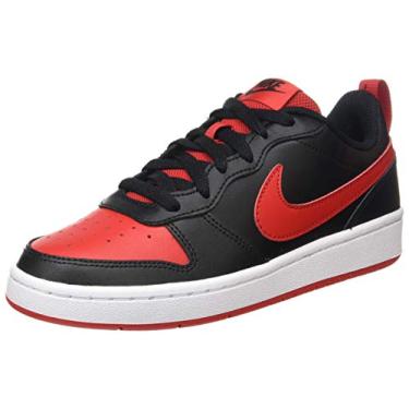 Imagem de Nike Court Borough Low 2 GS Black/University RED/White BQ5448 007 Kids US Sizes 3.5