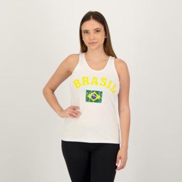 Imagem de Regata Brasil Ica Feminina Branca