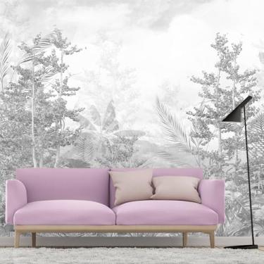 Imagem de GLWYHY - Papel de parede da floresta tropical folhagem pardo mural de cenário natural lindo quarto grande desmatamento fundo de TV - 495.3 cm x 304.8 cm (L) x A)