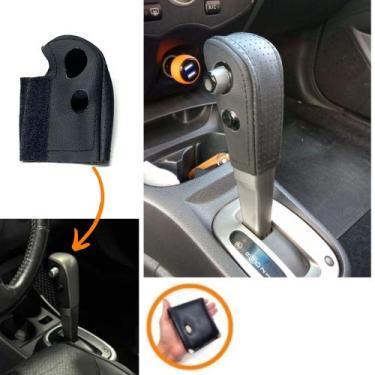 Imagem de Revestimento Couro Manopla Alavanca Câmbio Automático Nissan Tiida 200