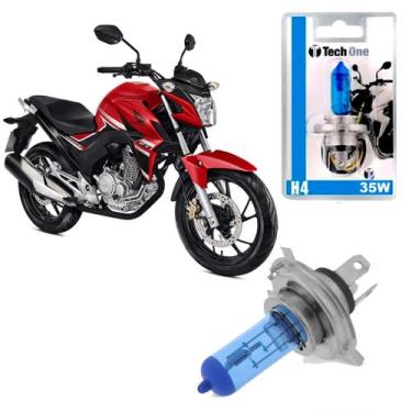 Imagem de Lâmpada Honda Cb250 Twister Super Branca H4 35w Efeito Xenon - TechOne