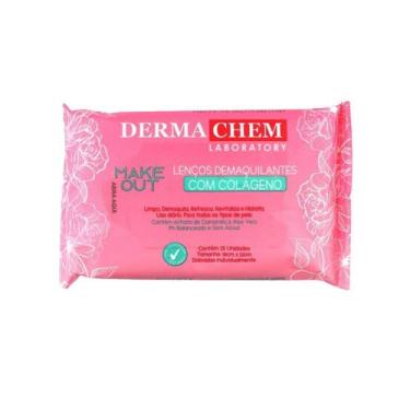 Imagem de Lenços Demaquilantes com Colágeno  Make Out 25 Unidades Derma Chem