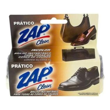 Imagem de Brilho Para Calçados De Couro Zap Clean Prático 5 G