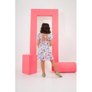 Imagem de Vestido Samantha Branco Estampado - Blim Blom, 8