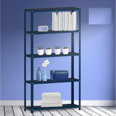 Imagem de Estante para Livros com Estrutura Metálica 5 Prateleiras - Pandin Móve