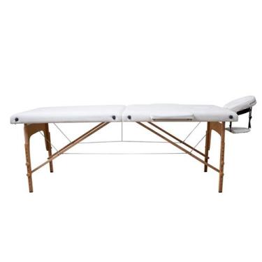 Imagem de Maca Portátil Standart Branca 250kg 60cm GOLDLIFE c/capa