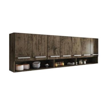 Imagem de Armario Suspenso de Parede Luxemburgo Castani Brienza Movelaria - Casa