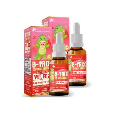 Imagem de Kit 2 Vitamina B12 Em Gotas B-Trix Baby & Kids 20ml - Flora Nativa, Se