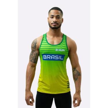 Imagem de Regata HUPI Brasil Pace, GG, Verde, Amarelo