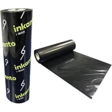 Imagem de Kit 12 ribbon cera 110x74 awr1 inkanto zebra/elgin/argox