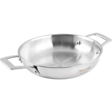 Imagem de Frigideira Pergaminho Tramontina Aço Inox Grano 26cm 2,2L