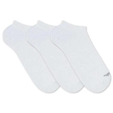 Imagem de Kit Meia Invisível Mash 3 Pares Algodão Sem Cano Esportiva, Branco, 39