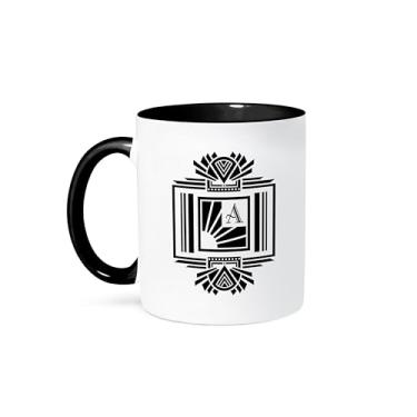 Imagem de 3dRose Caneca de cerâmica Best Pastor Ever Design com tema de coração vermelho, 325 ml, preto/branco