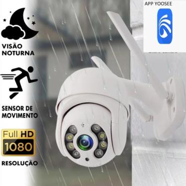 Imagem de Câmera Externa Ip Prova D'água Infravermelho Externa Wifi Hd Via Aplic