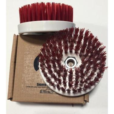 Imagem de Kit Com 4 Escovas 120mm P/ Limpeza De Estofados Rosca M14 - AC