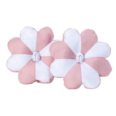 Imagem de Almofada Flor ( Par ) Luxo - Gaby Flor Confecções, Rose
