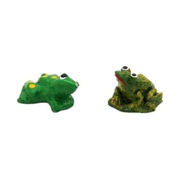 Imagem de Fragata Kit Sapo 2 Pc Enfeite Para Aquário