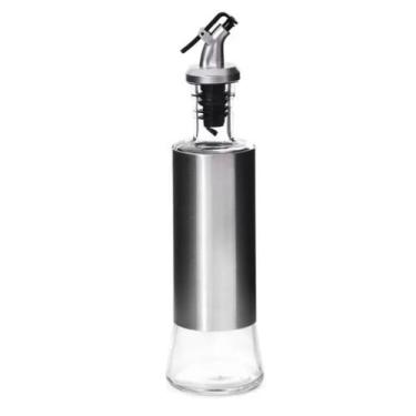 Imagem de Vinagreiro / Azeiteiro de Vidro e Inox Com Dosador - D&D Comerce