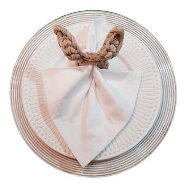 Imagem de Porta  guardanapo de crochê coelho nude - Mesa Feita