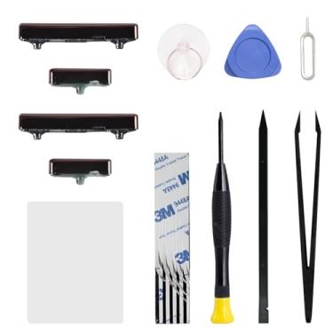 Imagem de Pacote com 2 para Galaxy Note 20 Ultra Power Botão de Volume Peça de Reparo, Botões Laterais Compatíveis com Note 20 Ultra, com Kit de Ferramentas, Bronze