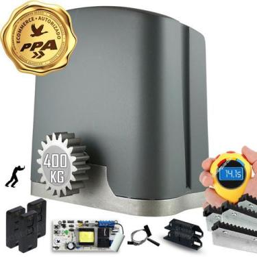 Imagem de Kit 1 Motor PPA 1/4CV Dz Rio 4m Crem 3 Control Portão 400Kg, 220V