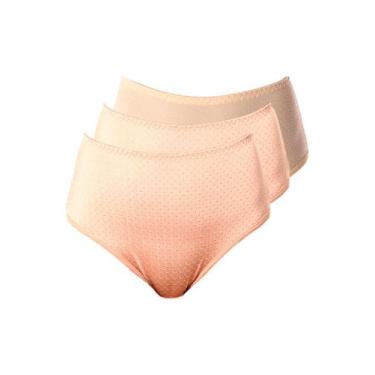 Imagem de Kit com 3 Calcinhas Alta Nova Bibelô Demillus 57487, Amarelo, EG