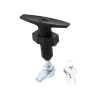 Imagem de Generic T lidar com kit de bloqueio trava da porta do reboque utilitário multifuncional com 2 chaves ferramentas caixa bloqueio segurança para rv porta do, Língua Curta, 8.2x4.5x9.8 Cm