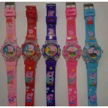 Imagem de Relógio Infantil Digital para Crianças Toca Musica Pisca Luz Led Perso