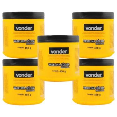 Imagem de Kit 5 unidades - vonder vaselina solida industrial 450g - 000120