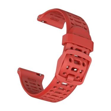 Imagem de ISABAKE Pulseiras para relógio inteligente Coros Pace 3/Apex 2 Pro/Apex Pro/Apex de 46 mm, pulseira esportiva de silicone de liberação rápida de 2 mm, pulseira respirável para relógio Coros