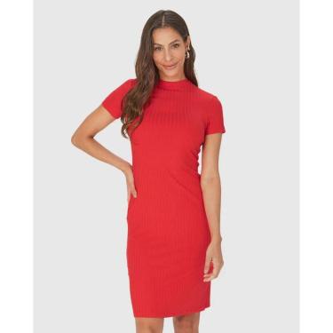 Imagem de Vestido Manga Curta Canelado Malwee Ref. 110523