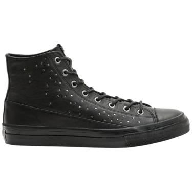Imagem de John Varvatos Tênis masculino 315 Vulc Studded cano médio, Preto, 40
