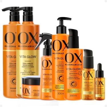 Imagem de Kit Ox Mari Maria Hair Vita Glow: Shampoo, Condicionador, Máscara, Sér