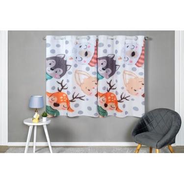Imagem de Cortina Estampas Quarto Meninos Infantil  2m x 1,5m - Harumi Enxovais,