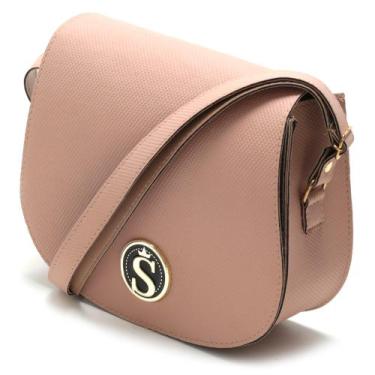 Imagem de Bolsa Feminina Pequena Tampa Santorini Handbag, Nude