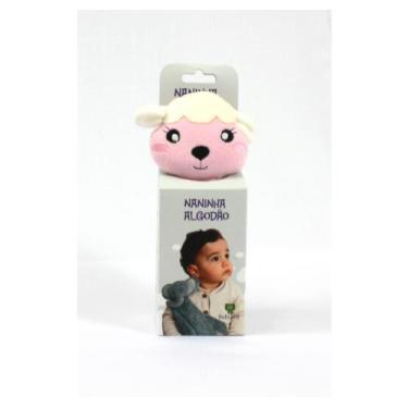 Imagem de Naninha Algodão com Prendedor Carneirinho - Baby Pil, Rosa