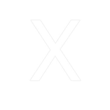 Imagem de Transfer - Letra X - Branco - 1 unidade - Rizzo