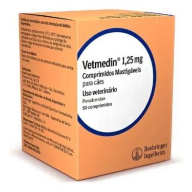 Imagem de Vetmedin 1,25mg Para Cães - 50 Comprimidos Mastigáveis - Boehringer In