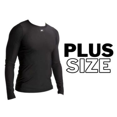 Imagem de Camisa Térmica Segunda Pele Compressão Proteção UV Tamanho Normal e Pl